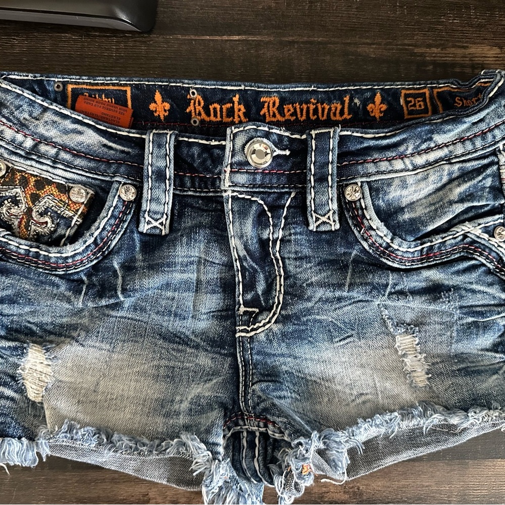 Rock Revival Blue Denim Women's Shorts